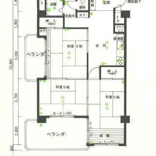 広々３DK５３㎡の角部屋、残置物撤去済。50万円！