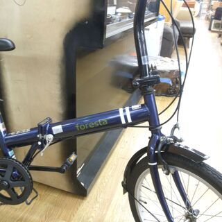 折りたたみ自転車 20インチ ネイビー 6段変速 foresta 自転車 西岡店