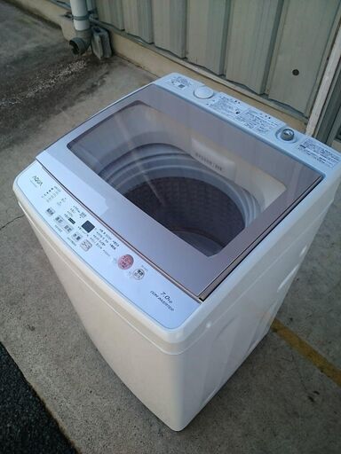【分解クリーニング済み♪】アクア 2019年製 7.0kg 全自動洗濯機 AQW-GV70G