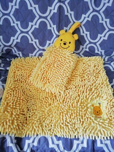 プーさんのふわふわバスマット\u0026タオルセット