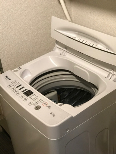 洗濯機 5.5kg 2019年製 5年保証付き