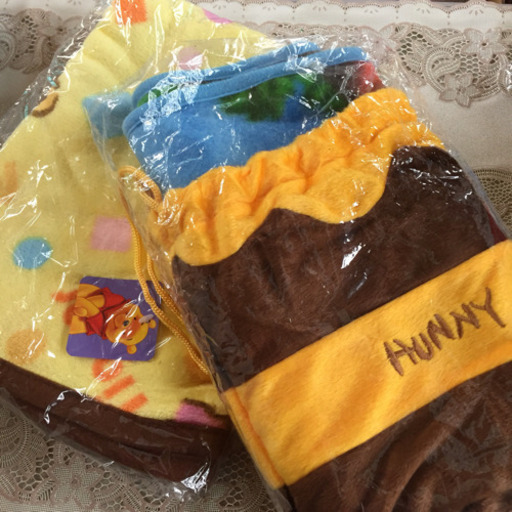 非売品 未使用 プーさんブランケット 収納袋付 Mugen613 市役所前の服 ファッションの中古 古着あげます 譲ります ジモティーで不用品の処分