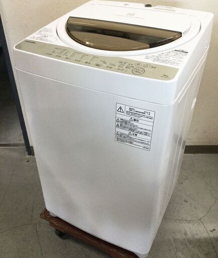 東芝 TOSHIBA 洗濯機 6㎏ AW-6G5 2016年製 パワフル浸透洗浄 ふろ水ポンプ付き