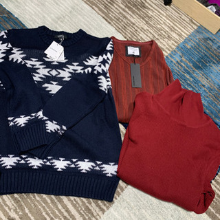 men'sセーター＆長袖tシャツ.タートルセット