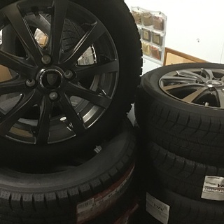 冬用　軽自動車用　アルミとブリジストンVRXスタッドレス　155／65R 14 