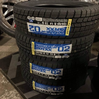 冬用　軽自動車用　アルミとブリジストンVRXスタッドレス　155／65R 14 