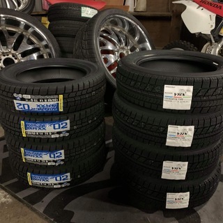 冬用　軽自動車用　アルミとブリジストンVRXスタッドレス　155／65R 14 