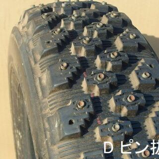 スパイクタイヤ 155SR13 4本 カップピン YOKOHAMA WR-13 難あり