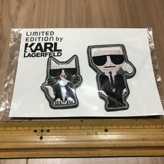 【新品】ピンバッチ KARL LAGERFELD 2個セット