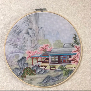 手作り　壁掛け画　中国風景画　3枚セット