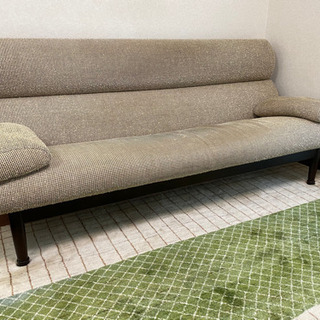 gmct266 ○ CONDE HOUSE / カンディハウス インテリアセンター 3人掛けソファ 本革 定価約75万 トリプルソファ 検）