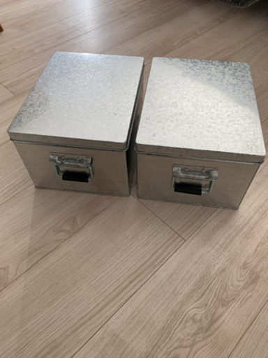 無印良品トタンボックス２つ 花びら 番田の生活雑貨の中古あげます 譲ります ジモティーで不用品の処分