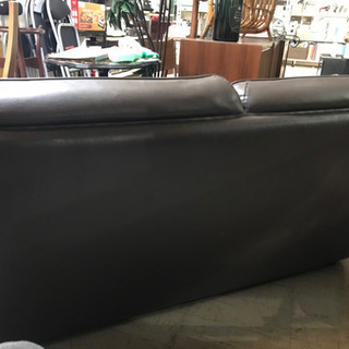 JF01252 2人がけソファ ダークブラウン  レザー
