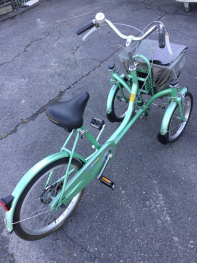 中古 三輪自転車 前2輪 ブリヂストン 前ニ輪16✖️1.75 後輪 20