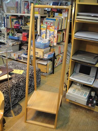 無印良品木製コートハンガーハンガーラックハンガーラックシェルフ 札幌リサイクルセンタ 月寒中央の収納家具 タンス 衣類収納 の中古あげます 譲ります ジモティーで不用品の処分