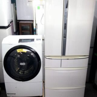 冷蔵庫　6ドア　ドラム式洗濯乾燥機　2点セット