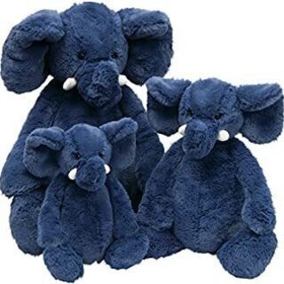 jellycat bashful blue elephant