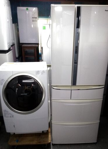 冷蔵庫　6ドア　550L　ドラム式洗濯乾燥機　2点セット