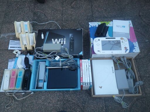 ■配達可■WiiU Wii ソフト5本 コントローラー等 いろいろまとめてセットで