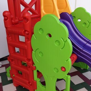 ☆2508☆FEBER スペイン製 リンゴの木のプレイジム＆すべり台 ツリー