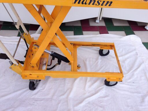 □3028□nansin ナンシン リフトテーブル BS15 150kg ハンドリフター 油圧
