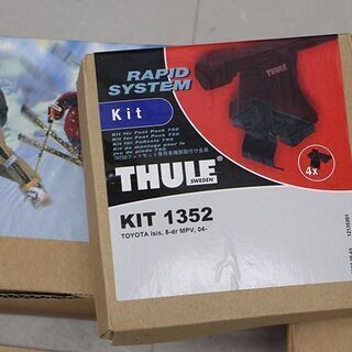 THULE ルーフキャリア セット750 スーリー Foot Pack KIT1352 スクウェアバー 761 ケプニカイザー 725 鍵付 スノーキャリア(A360nxY) THULE ルーフキャリア セット750 スーリー Foot Pack KIT1352