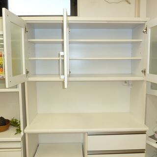 ☆ジモティ割あり☆ 食器棚 茶色 H180×W71×D45 クリーニング済み 