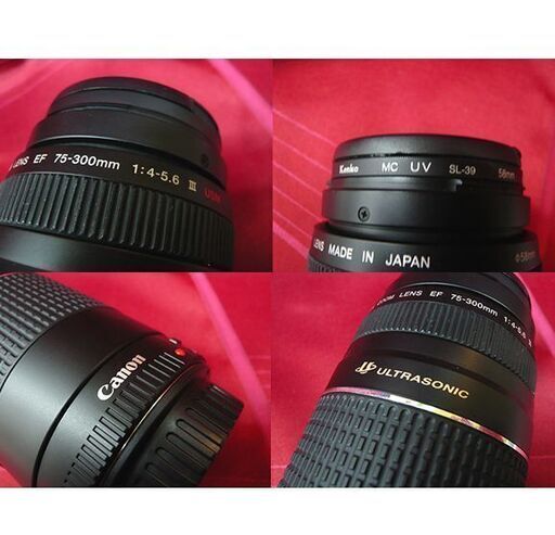 キヤノン ズームレンズ EF 75-300mm F4-5.6 III USM】ULTRASONIC ...
