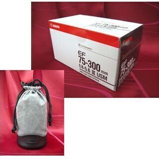 【キヤノン ズームレンズ EF 75-300mm F4-5.6 III USM】ULTRASONIC ウルトラソニック ケース付き 一眼カメラ用 Canon キャノン 札幌 本郷通店