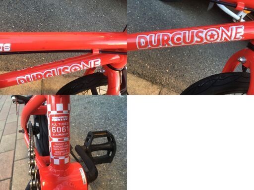 整備済み キッズBMX 14インチダーカスワン 赤 DurcusOne 子供用自転車