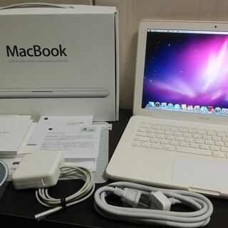 《状態良好》Apple MacBook 13インチ(白・ユニボデ...