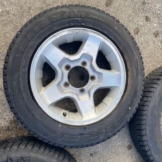 ジムニー用　中古ブリヂストン　スタッドレスタイヤ・アルミホイールセット１台分　早い者勝ち