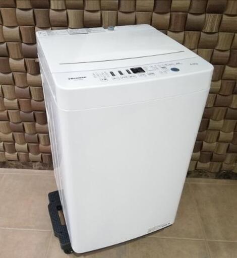 ◼️決定済◼️美品◼️2019年製◼️ハイセンス 4.5kg 全自動洗濯機 オリジナル ホワイト HW-E4503