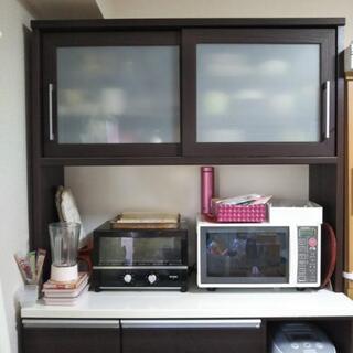 ニトリの食器棚 焦げ茶 ニトリの食器棚 焦げ茶