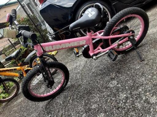 ハマー子供自転車16インチピンク - その他 