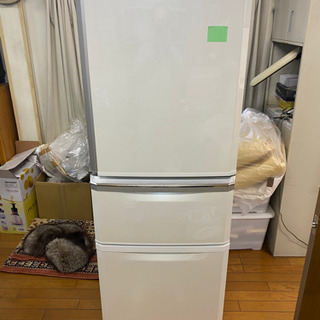 MITSUBISHI 三菱 3ドア冷蔵庫 MR-C34C-W 2018年製