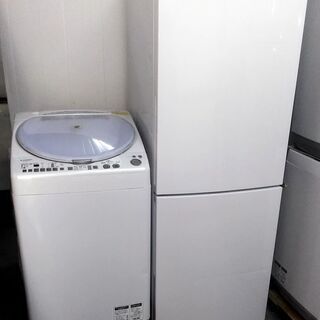 洗濯乾燥機　タテ型　シャープ　冷蔵庫　2ドア　305L　大きめ冷凍庫