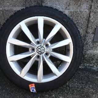 VW純正ホイール+スタッドレスタイヤ 4本