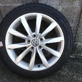 VW純正ホイール+スタッドレスタイヤ 4本