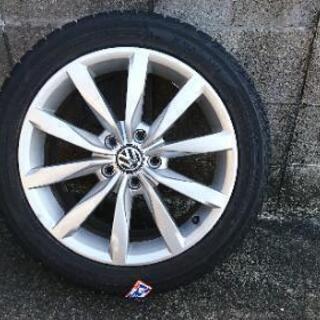 VW純正ホイール+スタッドレスタイヤ 4本