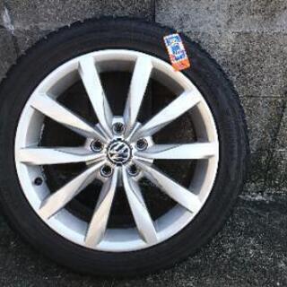 VW純正ホイール+スタッドレスタイヤ 4本
