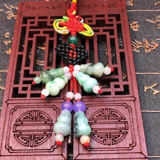 福袋 ストラップ かわいい瓢箪 本翡翠 氷種ヒスイ 誕生日プレゼント