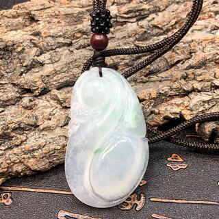 福袋 ネックレス 瓢箪 本翡翠 氷ヒスイ 誕生日プレゼント 鑑別書有