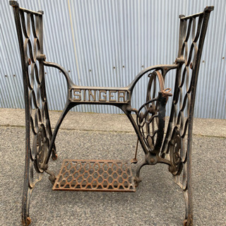 アンティーク　シンガーミシン台　脚　おしゃれ