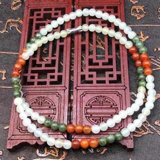 ネックレス 数珠 本翡翠 氷ヒスイ 氷種三色 誕生日プレゼント 本物保証5