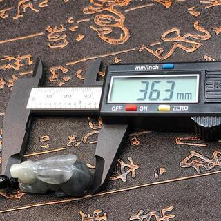 福袋 ネックレス 兎 氷ヒスイ 本翡翠 黒色 誕生日プレゼント 縁起物 卯  