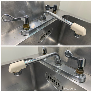 業務用 ステンレス 1層シンク流し台 蛇口付き W500xD750xH850mm