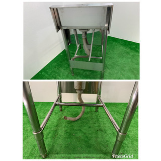 業務用 ステンレス 1層シンク流し台 蛇口付き W500xD750xH850mm