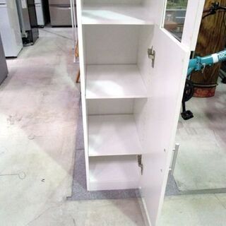 スリム食器棚 ニトリ すきま収納 白 ホワイト スリム コンパクト シンプル Mei Sk10 Nitori 札幌市東区 新道東店 モノハウス 新道東 新道東の収納家具 食器棚 キッチン収納 の中古あげます 譲ります ジモティーで不用品の処分