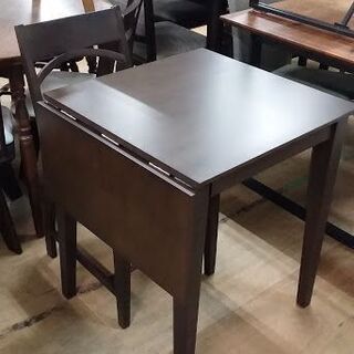 店舗同時販売中】 関家具 ジスタ60 片バタ式ダイニング3点セット コゲ